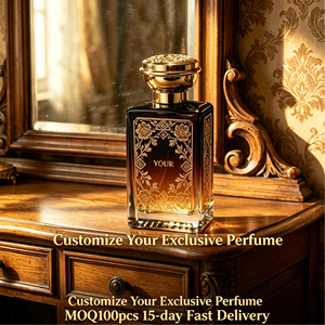 Eau de <span class=keywords><strong>Parfum</strong></span> en Gros Marque Privée <span class=keywords><strong>Parfum</strong></span> Intense Safran Ambre Pot à Motif Floral Doré Personnalisation de Marque Approvisionnement Mondial - Product Image 1
