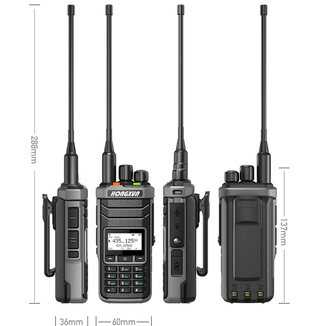 Wholesale C-Type Noise Cancelling Two-Way DMR Professional IPX6 Waterproof Handheld Walkie Talkie 0-15KM Range 1024 Channels for