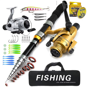 Canne à pêche longue et portable avec un ensemble complet d'équipement <span class=keywords><strong>de</strong></span> pêche en mer, en carbone, canne à pêche à leurre et poignée en EVA pour la pêche <span class=keywords><strong>au</strong></span> fond - Product Image 1