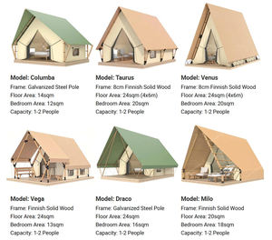 Petites tentes de safari, glamping de luxe en toile, <span class=keywords><strong>chalet</strong></span> de jardin pour la famille, maison en bois dans un pays enneigé - Product Image 5