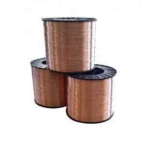 Alambre de soldadura recubierto de cobre, alambre de 0,7mm para clavos de bobina recubiertos de cobre, venta directa de fábrica