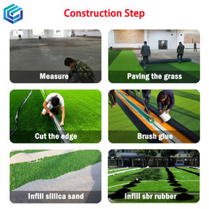 Hierba de plástico artificial no tóxica para perros de alta calidad para parques infantiles al aire libre y césped artificial de fútbol - Product Image 5