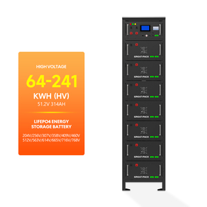 Système de stockage d'énergie industriel et commercial en rack intérieur 50kWh 100kWh 200kWh, batterie BESS haute tension 200kW - Product Image 1