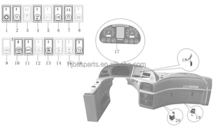 Tableau de bord numérique Higer King Long, pièces détachées pour voiture de la marque Daewoo - Product Image 4