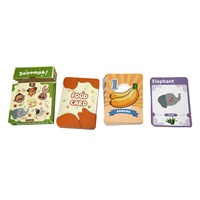 Jeu de cartes en papier éducatif de réaction rapide, défi de transformation animale, personnalisé, pour la famille et les fêtes