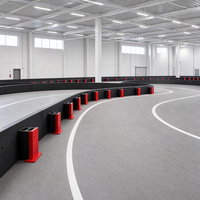 Barreras de Seguridad Modulares de Alta Resistencia con Base de Soporte de Placa de Goma para Carreras de Go Karts