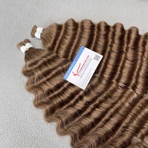 Producto más vendido Cabello crudo de onda profunda Cabello virgen Cutícula alineada Sin enredos sin desprendimiento Precio al por mayor - Product Image 6
