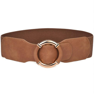 Ceinture élastique personnalisée pour femmes et hommes, ceinture large extensible, ceinture vintage épaisse, ceinture en <span class=keywords><strong>cuir</strong></span> PU - Product Image 4