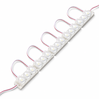 Módulo LED 2835 Impermeable con 3 Lentes LED para Iluminación de Letreros en Exteriores