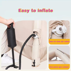 Carpa Familiar Grande para Acampar al Aire Libre, Impermeable, de Lona Oxford, con Aire, de Algodón, Inflable, con Dos Dormitorios, de Montaje Rápido - Product Image 6