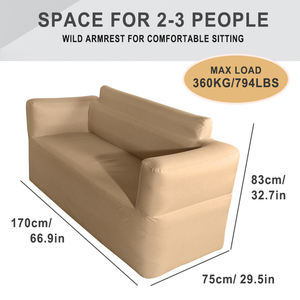 Sofá Inflable Portátil Moderno de Dos Plazas, Plegable, con Bomba Eléctrica Integrada, para Dormitorio, Sala de Estar, Camping, Parque - Product Image 5