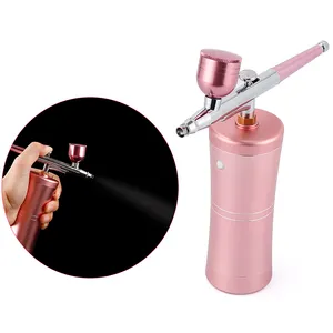 Draadloze Oplaadbare Draadloze Kapper Luchtborstel Haar Make-Up Nagel Airbrush Compressor