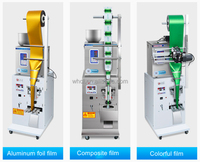 Machine d'emballage automatique multifonctionnelle pour sachets/pochettes de 1 à 100 g de poudre de protéines de curry, chips de pommes de terre, sucre, thé, granulés de masala