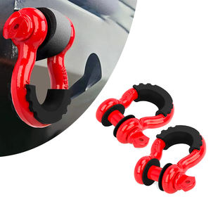 Manille de remorquage robuste de haute qualité avec goujon à vis de 7/8 pouces, <span class=keywords><strong>crochet</strong></span> de remorque <span class=keywords><strong>pour</strong></span> véhicule, anneau en D en acier - Product Image 1