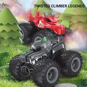 Chó sói và tê giác xe tải Quái Vật chế độ kép 2.4G Điều khiển vô tuyến với một cú nhấp chuột phun ra khỏi đường RC xe đồ chơi với ABS cơ thể cho trẻ em - Product Image 4