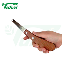 Soins du bétail Nouveau Kit de sabot de cheval Couteau à sabot en acier inoxydable et coupe-sabot en fer poreux pour la coupe du sabot de vache