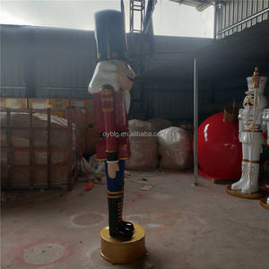 Nouveau <span class=keywords><strong>Casse</strong></span>-<span class=keywords><strong>Noisette</strong></span> de Noël en Fibre de Verre de Grande Taille 240 <span class=keywords><strong>cm</strong></span>, Soldat de Jouet Décoration - Product Image 5