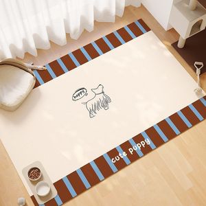 Alfombra rectangular antideslizante, impermeable y lavable para mascotas, con diseño de cachorro, para la sala de estar, para niños. - Product Image 1