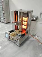 Machine de découpe automatique de Shawarma Grill Chicken Kebab Maker Gas LPG Desktop Commercial Automatic Doner Kebab Cutting Machine
