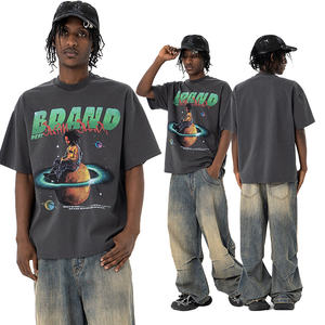 เสื้อเชิ้ตผู้ชายผ้าฝ้าย 100% ทรงโอเวอร์ไซส์ แขนสั้น พิมพ์ลายวินเทจ ระบายอากาศได้ดี สไตล์ลำลอง - Product Image 5