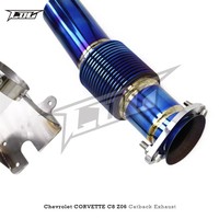Système d'échappement Catback en titane OBM pour Chevrolet CORVETTE C8 Z06 2019-2025, tuyaux d'échappement droits de course, X-Pipe sans soupape