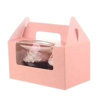Boîtes personnalisées pour dragées, bonbons et biscuits, emballage pour gâteaux de mariage et cupcakes, boîte à poignée
