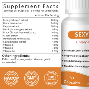 Капсулы Big Butt Booster для естественного укрепления и формирования ягодиц, улучшения контура бедер, БАДы для здоровья - Product Image 2