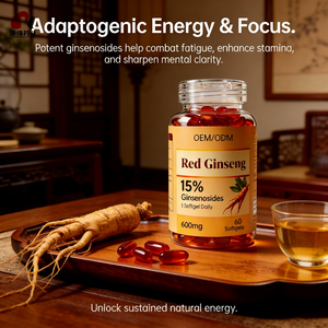 Высокоэффективные капсулы с 600 мг гинзенозидов для повышения энергии, сертифицированные GMP и HALAL, из красного женьшеня - Product Image 6