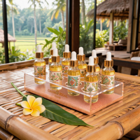 Présentoir de Comptoir Personnalisé en Acrylique Transparent à 8 Compartiments pour Mini Bouteilles d'Alcool, Échantillons de Parfum, Organisateur Vide