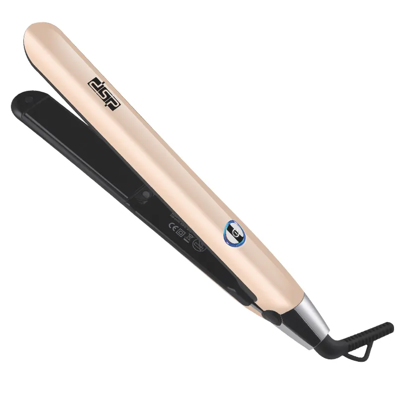 Beige Beautiful Portable Attractive Appearance 200F One Button Hairdressing Card Lock Hair Straightener