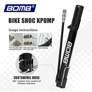 Inflador de Bicicletas BOMB con Manómetro, Bomba de Aire, Accesorios para Bicicleta, Inflador de Neumáticos Portátil, Herramienta Múltiple - Product Image 5