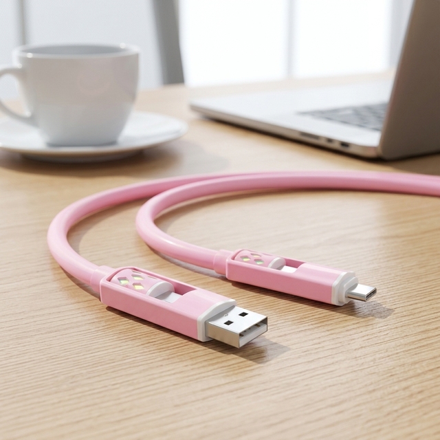 Silicone Universal Phone Cable 4 in 1 60w Fast Charging Data Cable Pd Charger Type c 4-in-1 Usb-c Fast Charging Cable