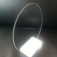 VIS-NIR rectangulaire ronde optique 400-1000nm B270 N-BK7 fenêtre optique de quartz en verre