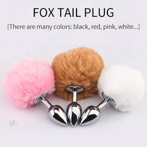Plug Anale in Metallo con 10 Colori per un Divertimento Sexy, Plug Anale a <span class=keywords><strong>Coda</strong></span> <span class=keywords><strong>di</strong></span> <span class=keywords><strong>Coniglio</strong></span> in Metallo Rosa con Fiocco, Butt Plug con <span class=keywords><strong>Coda</strong></span> - Product Image 3