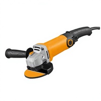 Meuleuse d'angle électrique sans fil avec poignée auxiliaire, protection de disque, étui de rangement, qualité industrielle 900W pour finition de surfaces métalliques