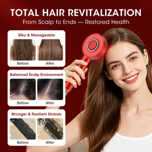 Masseur électrique du cuir chevelu <span class=keywords><strong>pour</strong></span> <span class=keywords><strong>la</strong></span> croissance des cheveux, thérapie par lumière rouge, applicateur d'huile liquide, peigne <span class=keywords><strong>de</strong></span> massage <span class=keywords><strong>de</strong></span> <span class=keywords><strong>la</strong></span> tête, brosse vibrante anti-chute <span class=keywords><strong>de</strong></span> cheveux - Product Image 5
