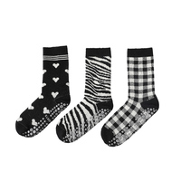 Chaussettes de yoga et de danse personnalisées avec logo antidérapant, absorbant la transpiration, respirantes, en coton/spandex, avec logo sur le dessous pour l'automne