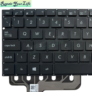 Reino Unido JP <span class=keywords><strong>GR</strong></span> UA RU LA IT FR nuevo teclado negro para portátil para Asus T300CHI T300 <span class=keywords><strong>CHI</strong></span> T302CHI 0KNB0-2128UK00 teclado sin retroiluminación - Product Image 2
