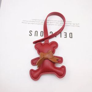 New Cute Cartoon Bear <b>Backpack</b> Keychain Popular PU Light Keychain with Pendant Bag Charm for Decorations - Product Image 6