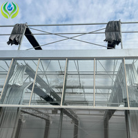 Système de filet d'ombrage agricole multi-travées MYXL avec tubes en acier galvanisé à chaud et couverture en verre pour serres