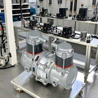 Moteur sans balais 12V DC compresseur d'air double cylindre compresseur sans huile pour la désinfection des robots