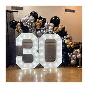 Party Numbers Fast Delivery Factory 4ft Large Giant Lights Up Letters LED Marquee Numbers For Outdoor Wedding Party Decor