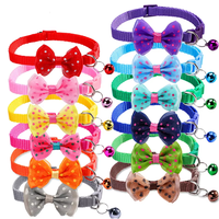 Collier réglable à pois mignon avec clochette pour chat et chien – Accessoires et vêtements pour animaux de compagnie en gros