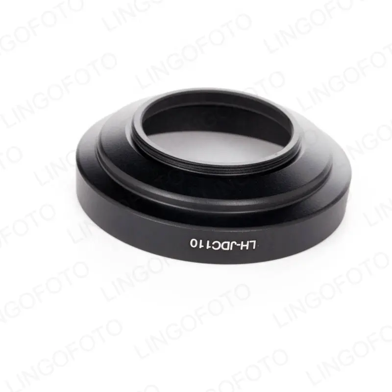 Camera Metal Lens Hood for LH-JDC110 with 49MM Lens Cap prevent unwanted stray light from entering the lens LC4176