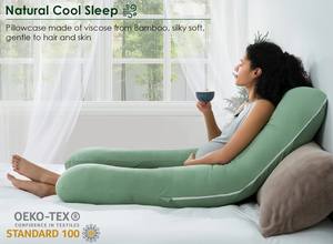 Oreiller de grossesse en bambou ultra respirant, doux comme du beurre, en forme de <span class=keywords><strong>U</strong></span>, pour tout le corps, prix bas - Product Image 3