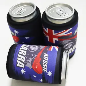 Kofeiカスタムロゴグリーンカラービールクージー5mmボトルスリーブネオプレンオーストラリアスタイル缶クーラースリーブスタビーホルダー