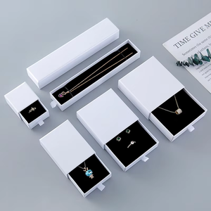 Drawer Style Jewelry Gift Box Luxury Slide Pull Out Jewelry <b>Storage</b> Case Elegant Gift Box for Necklace <b>Ring</b> Earrings Jewelry - Product Image 6