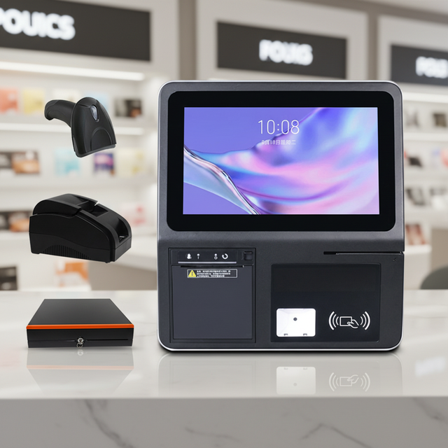 Modern Cash Register 11.6 Inch Touch Display Built-in Auto-Cutter Printer Scanner NFC Tablet POS Machine POS System Manufacturer