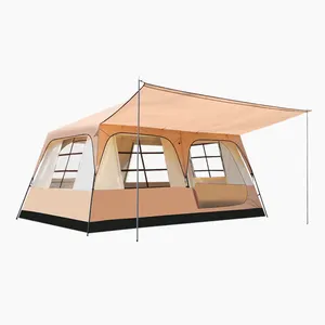 Hot Sell 4-6-8 Person One Bed Room One Living Room Tent Different Sizes Camping Tent Double-layer Large Tent