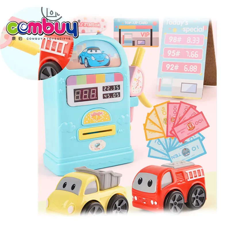 Automobile fuel dispenser machine game electric kids gas station toy